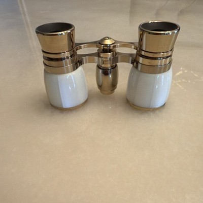 Bird Watching Binoculars 3x Coated Compact Gold & mother of pearl Japan (J-B208)