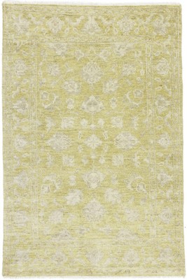 Home Office Decor Transitional Floral 4X6 Oriental Rug Hand-Knotted Wool Carpet