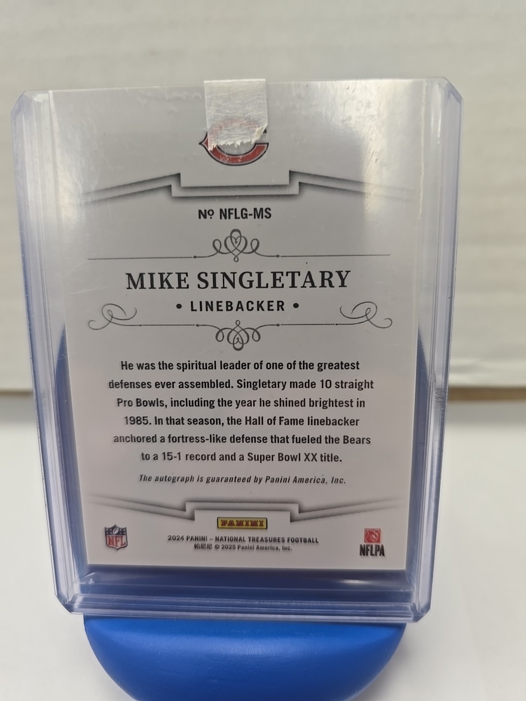 2024 Panini National Treasures - Mike Singletary Greatest Signatures 30/99 view 2