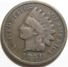 1891 Indian Head Cent - #11444-26