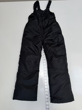 All In Motion Snow Bibs Youth Small Black Insulated Water Wind Resistant Pants