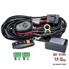 LED Lights Bar Wire Harness Kit with Remote Control 1Lead with Remote Control