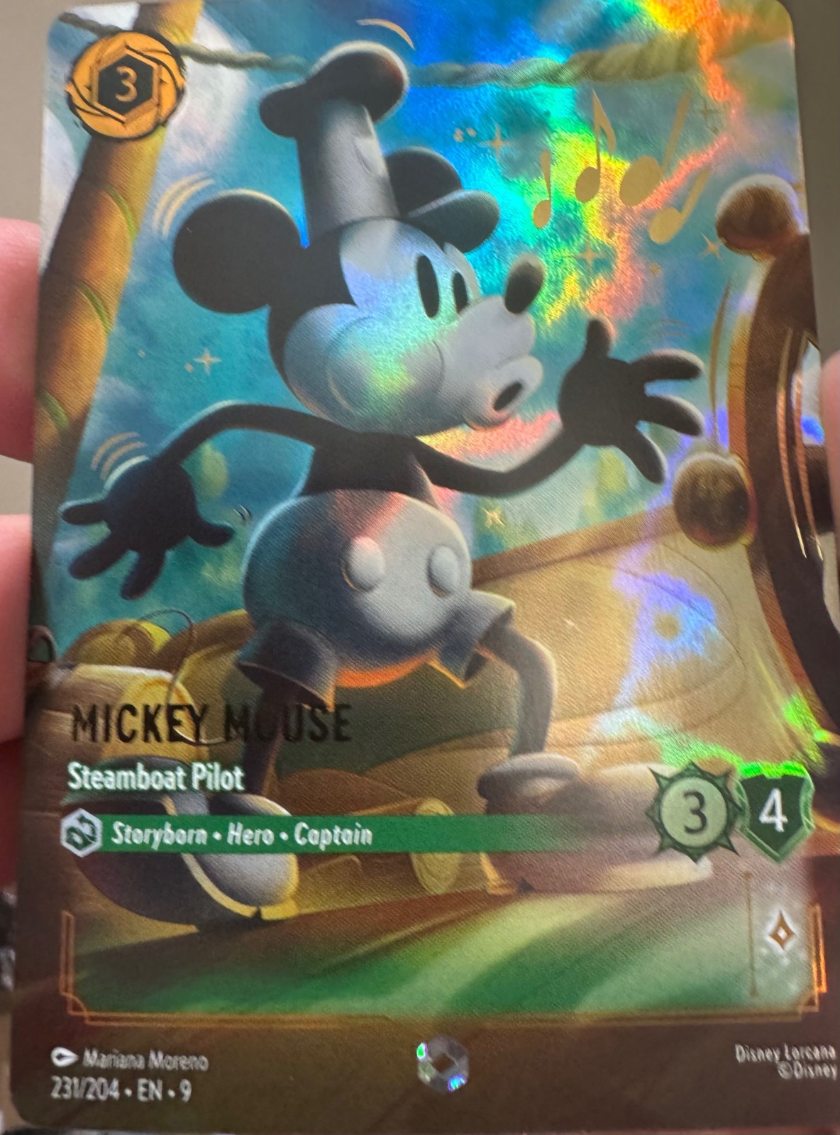 steamboat willie lorcana card Disney Lorcana: Steamboat Willie Playmat main image 1