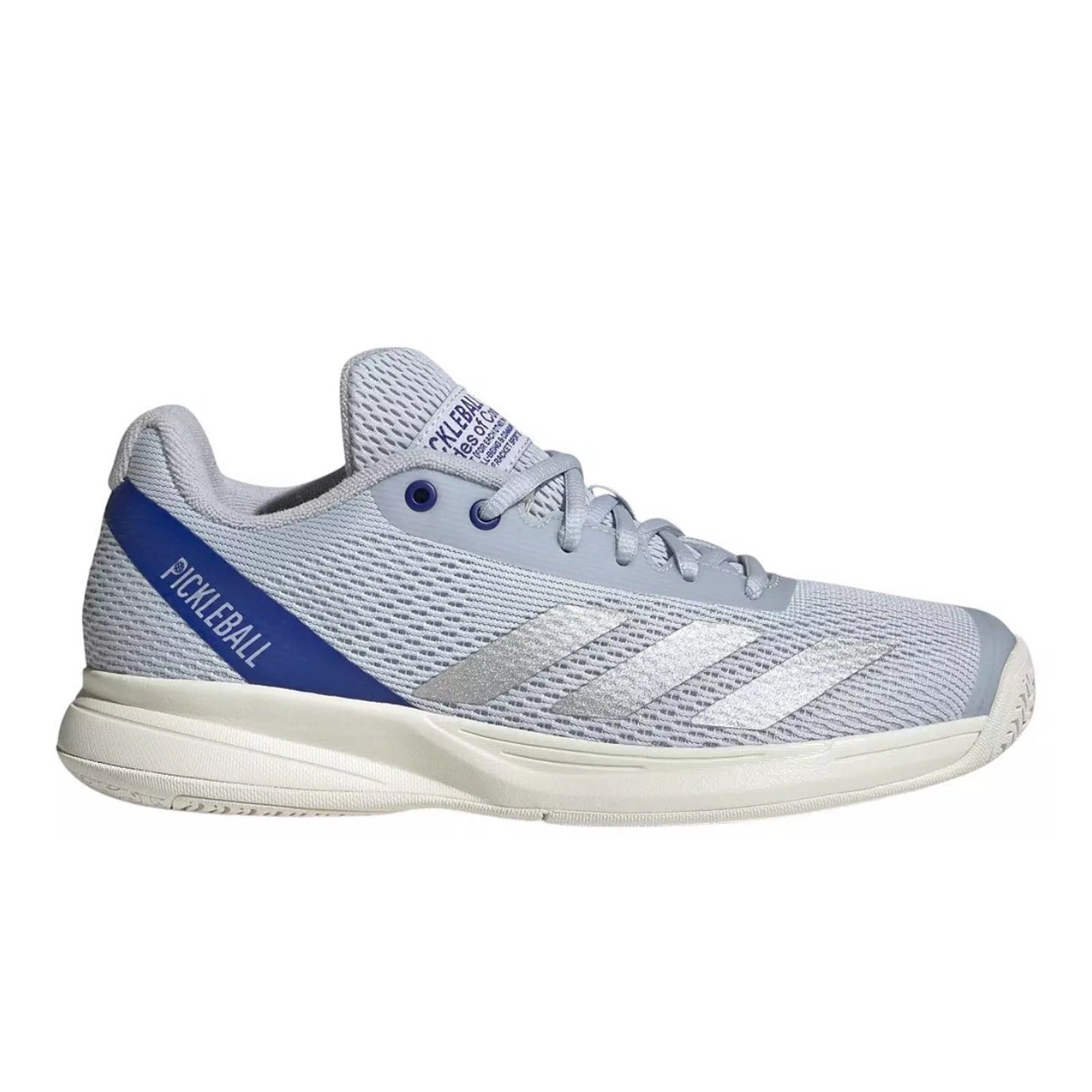 Adidas Courtflash Pickleball Halo Blue Silver sneaker court shoe Women’s 8 NEW