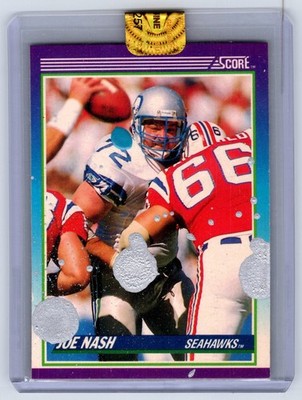 John Rudolph 1/1 Hand-Painted Art Card Joe Nash Seahawks