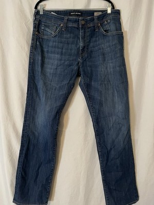 Mavi Jeans Blue Zach Straight Leg Denim Pants Dark Wash Men 36 x 32