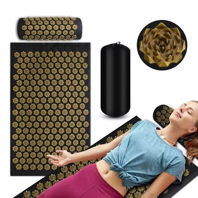 Akupressurmatte Yoga Kissen Spa Massage Fitness Wellness Mittel