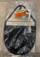 Image of Le Creuset Pot Holder / Mitt 100% cotton - Black and Cream BWIP