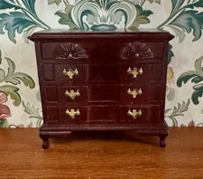 Dollhouse Miniature Vintage Bespaq Sideboard Dresser Chest of Drawers 1:12 Scale