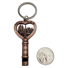 Dubai Keychain Souvenir Keyring Travel United Arab Emirates Famous Building UAE