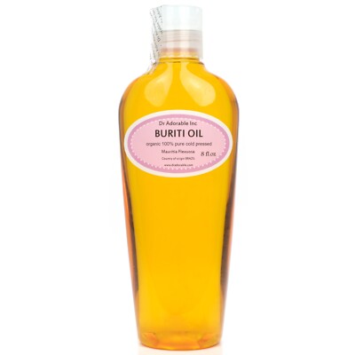 100 % PURE ORGANIC BURITI FRUIT EXOTIC OIL COLD PRESSED 2 oz to 1 gallon