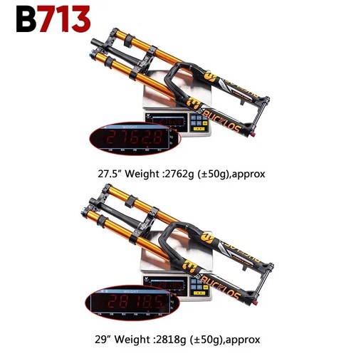 27.5/29in MTB Bike Fork Boost 15*110mm Downhill Bike Front Suspension Air Fork - Picture 6 of 25