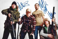 Millencolin ribbon autographs signed 20x30 cm picture