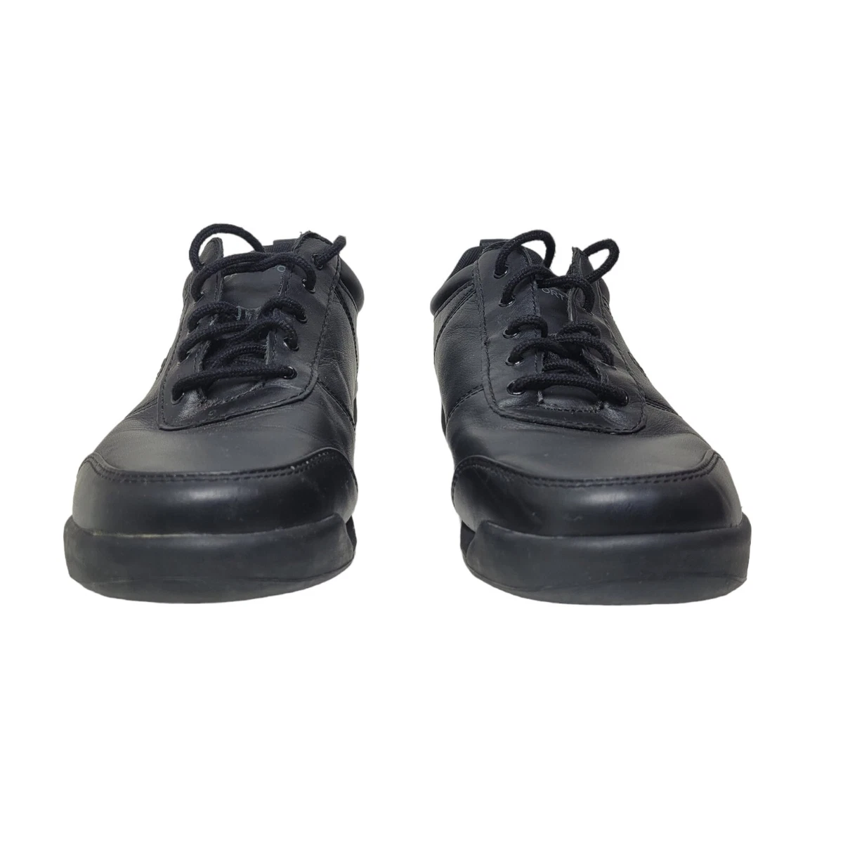 Rockport Womens Sz 9 W Walking Sneakers Lace Up K67469 Black Leather Round Toe