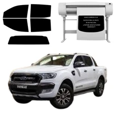 Precut Tint Kit Nano Carbon Film for Ford Ranger 2017 Sides Solid Back Glass