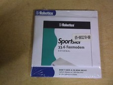 NEW US Robotics 65-003210-00 Sportster 33.6 Faxmodem External CD FREE SHIP