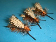 FLY FISHING FLIES - Traditional RL Olive STIMULATOR (Skwalla) size #10** (6 pcs)