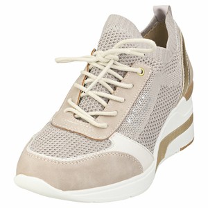 Mustang Lace Up Low Top Sneaker Mujeres Beige Zapatillas Plataforma | eBay