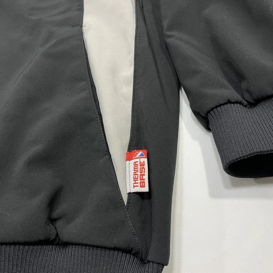 Chaqueta Chicago White Sox Para Hombres 2XL XXL Negra Majestuosa Cremallera Completa Base Térmica Dugout Foto 2 de 4