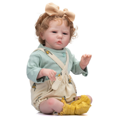 50CM Reborn Baby Puppe Girl Soft Body with 3D Skin Painting Visible Veins