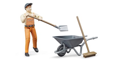 BRUDER   62130  '' Figurenset Kommunalarbeiter '', NEU & OVP,   DHL - Paketversand
