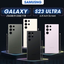 NEW SEALED Samsung Galaxy S23 Ultra 5G S918U 256/512GB Factory Unlocked GSM CDMA