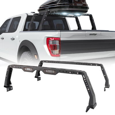 For Toyota Tacoma Tundra 05-24 Steel Adjustable Bed Rack Luggage Carrier Holder