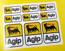 Agip Casque Moto Stickers Autocollant Tête de Fourche Boite à Outils Fourche