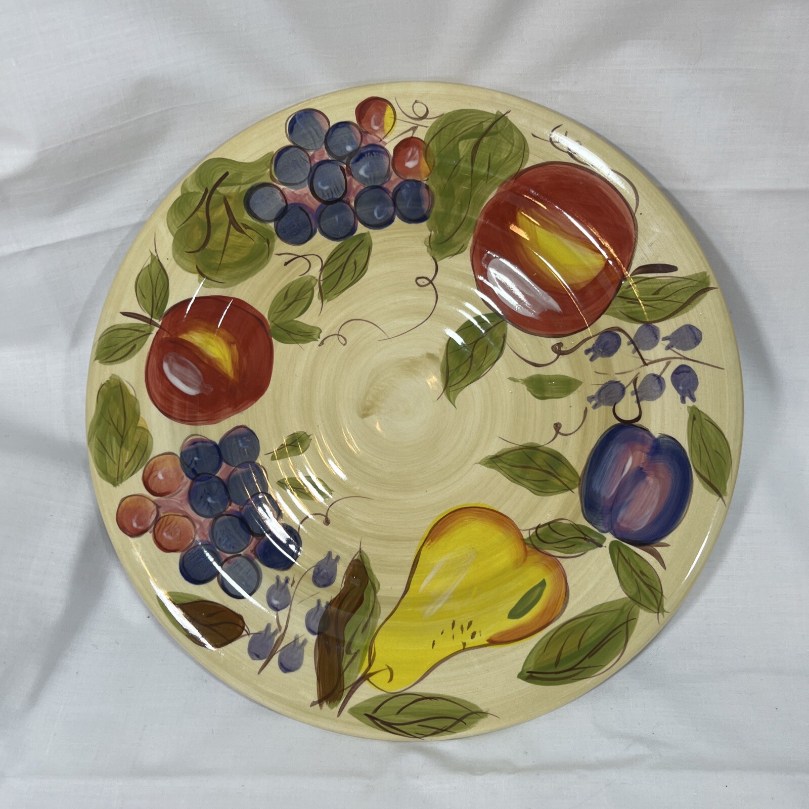 Lot Of 6 Gibson Elite Hand Painted Sangria Sunrise Dinner Plates 11”