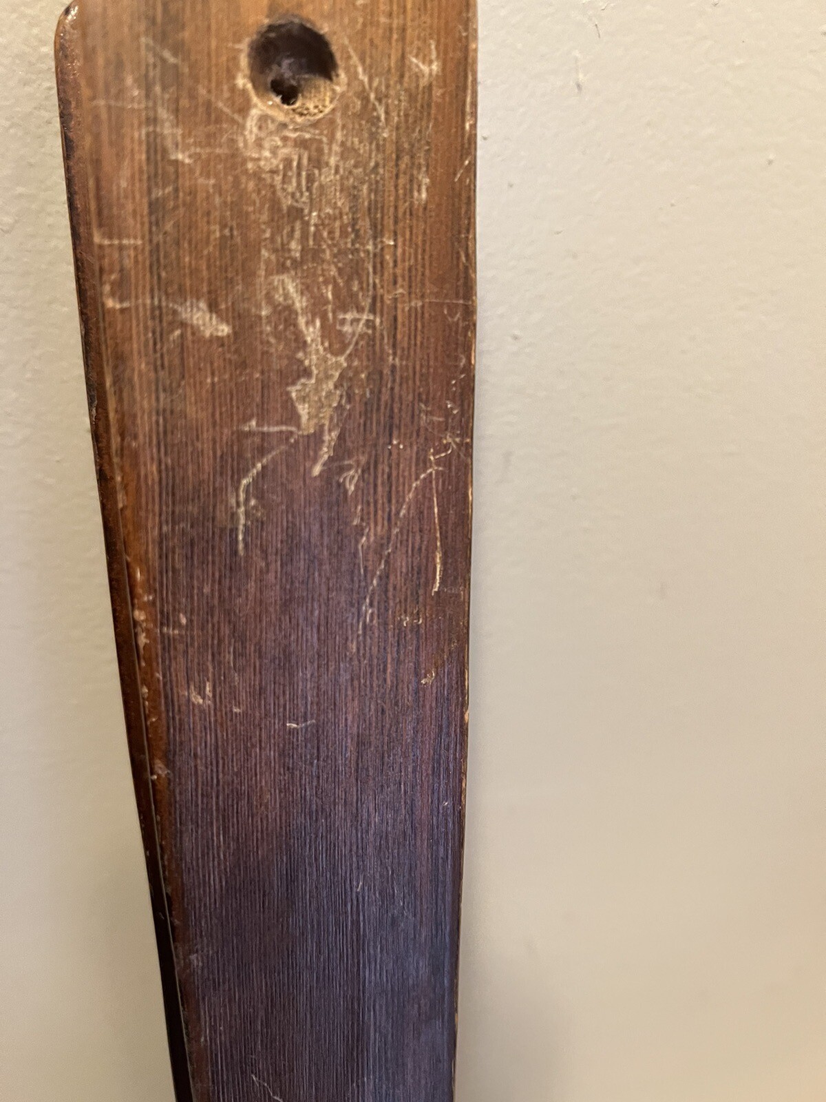 Vintage Fireplace 24” Wood Leather Bellow Blower Fire Starter Brass