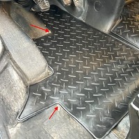 Automatten FußMatten Gummimatten FüR Ford Transit Custom 2012-2022 Schwarz 2Tlg.