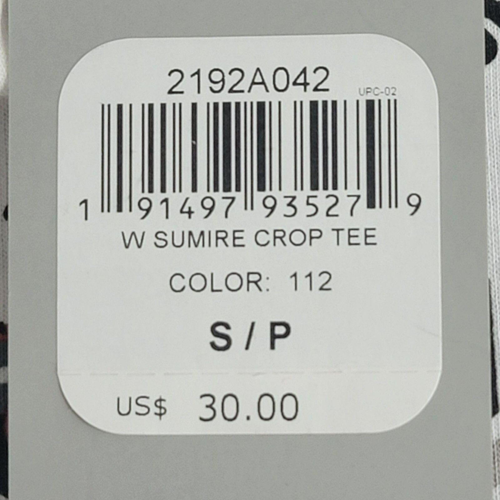 Asics Tiger Top, Women S, Graphic Tee, White/Red/Black, W Sumire Crop,  **NWT** image 6