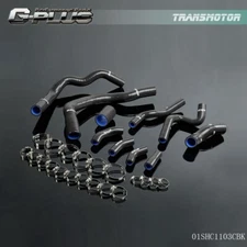 10PCS Black Silicone Radiator Hose Kit Fit For BMW MINI COOPER S R53 2001-2006