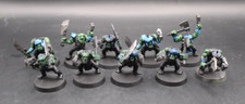 10x Ork Boyz, Partially Painted, ID 2046