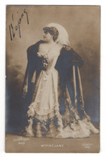 Gabrielle Réjane (1856-1920) Signed Postcard Photo  / Autographed French Actress