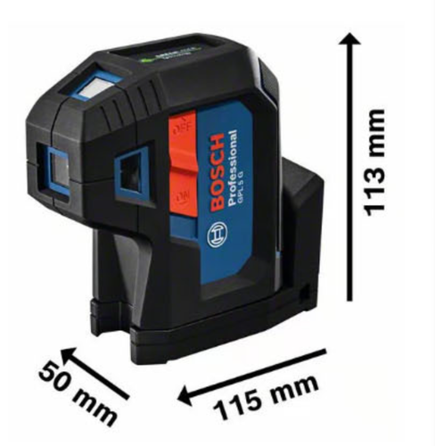 Bosch GPL 5G Professional Green Point Laser Compact 5-point Laser IP65 - EXPRESS - Picture 3 of 4