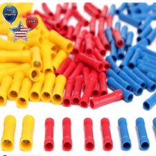 Straight Electrical Wire Connectors Ferrule Butt Splice Crimp Terminals 50-200x