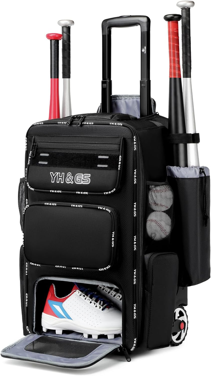Sac à batte de baseball avec roues pour Tball, équipement de
