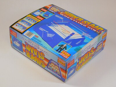 WWF JUSTOYS BEND EMS SUPER SLAM WRESTLING RING CASE 1996 NEW | eBay