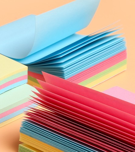 100 sheers/pack Sticky Notes 4 color Self-Stick Pads 3x3in colorful paper school - Picture 6 of 6
