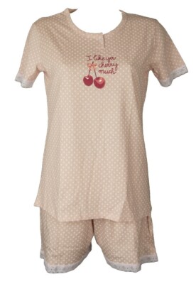 Women's SPIDER Half Sleeve Seraph Neck Pyjamas Elastic Waist Shorts