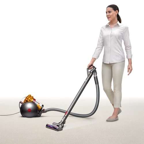 Dyson DC24motorhead アイアン/サテンイエロー DC24JACMHTSSY(中古品) Brand New Dyson Big Ball Turbinehead Canister Vacuum | Yellow/Iron