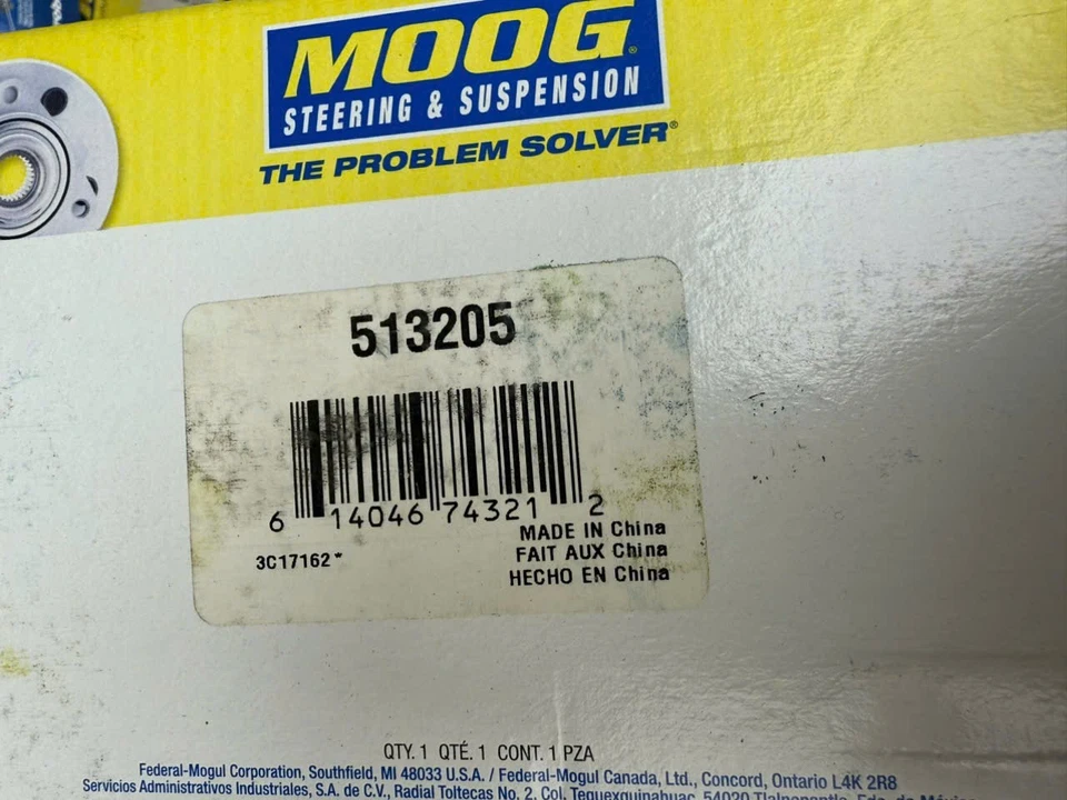 Moog Front Wheel Bearing and Hub Assembly 513205 For Pontiac G5 Pursuit Saturn - Image 2 of 2