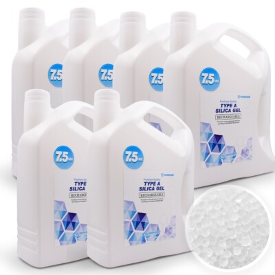 45LBS Premium Quality Reusable Type A Silica Gel Desiccant Beads-Rechargeable