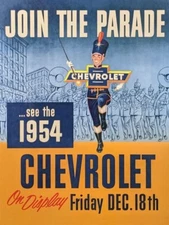 1954 Chevrolet Automobiles New Model Intro NEW METAL SIGN: 9x12" & Free Shipping