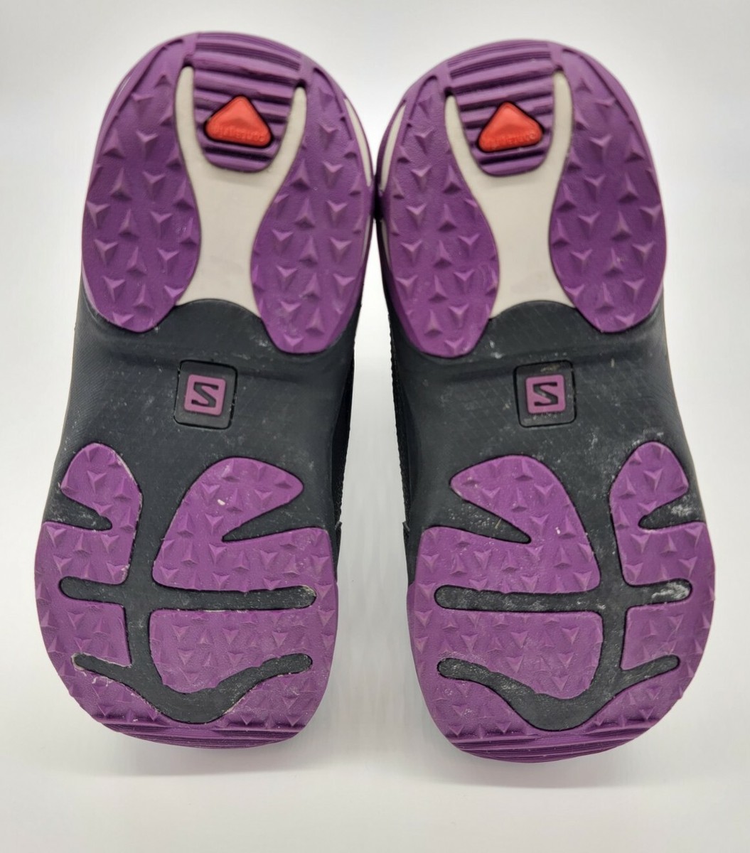 Salomon Ivy Boa Coiler STR8JKT Black Purple Snowboard Boots