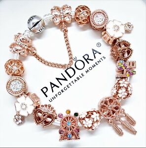 EverReena Love Charm Authentic Jewelry Silver Beads Bracelets 