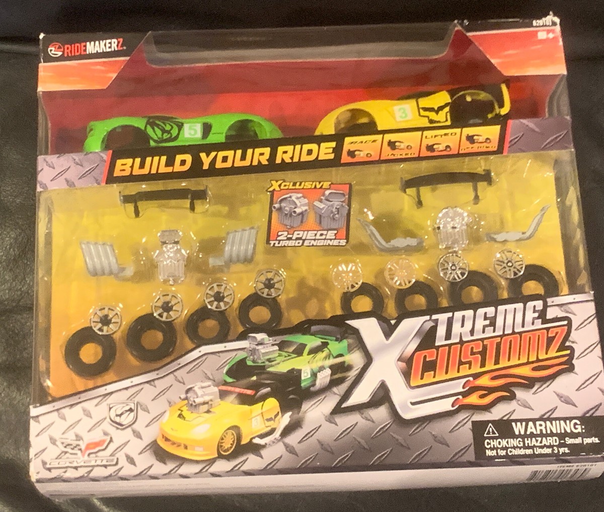 2012 RIDEMAKERZ XTREME CUSTOMZ Build Car Set CHEVY CORVETTE DODGE