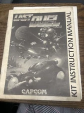 Capcom LAST DUEL Arcade Video Game Manual - good used original