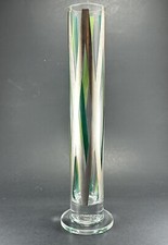 Vaso italiano vintage EGIZIA Sottsass HWC argento sovrapposizione vetro Barbara Forni, artista